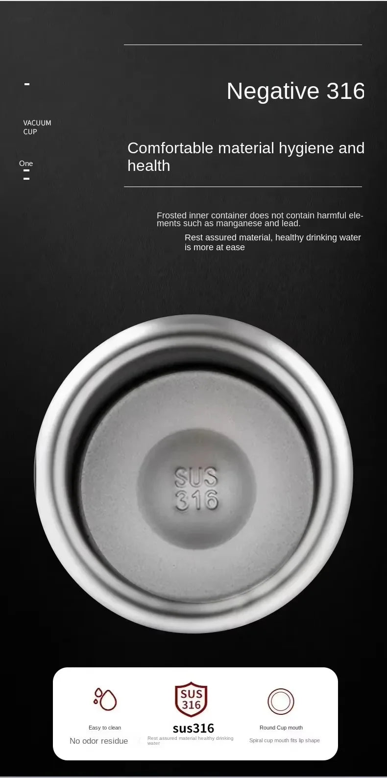 1L Thermal Water Bottle Vacuum Flasks Stainless Steel Thermos Bottle Keep Cold and Hot Water Bottle Thermos for Water Tea Coffee