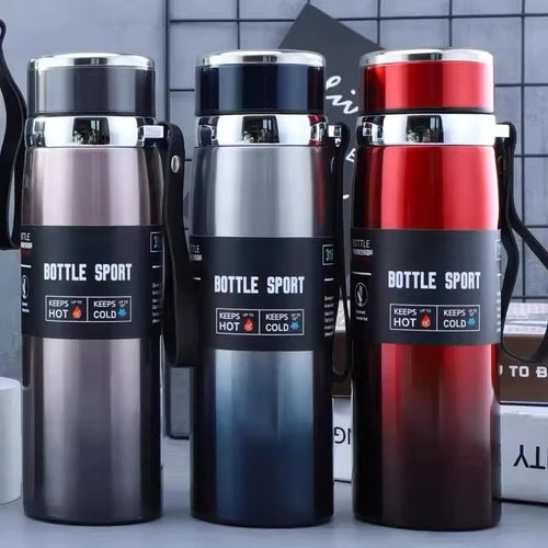 1L Thermal Water Bottle Vacuum Flasks Stainless Steel Thermos Bottle Keep Cold and Hot Water Bottle Thermos for Water Tea Coffee