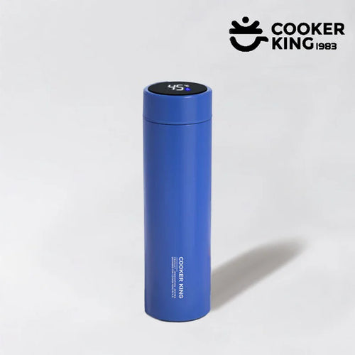 COOKER KING 480ml Smart Thermos Cup 316stainless Steel+PP Temperature Display Thermos Cup Waterbottle Office Business Meeting