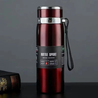 1L Thermal Water Bottle Vacuum Flasks Stainless Steel Thermos Bottle Keep Cold and Hot Water Bottle Thermos for Water Tea Coffee