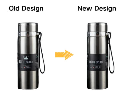 1L Thermal Water Bottle Vacuum Flasks Stainless Steel Thermos Bottle Keep Cold and Hot Water Bottle Thermos for Water Tea Coffee